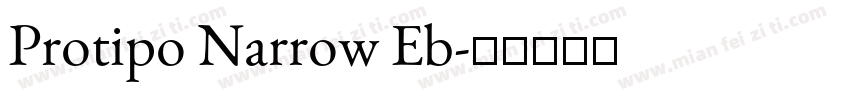 Protipo Narrow Eb字体转换